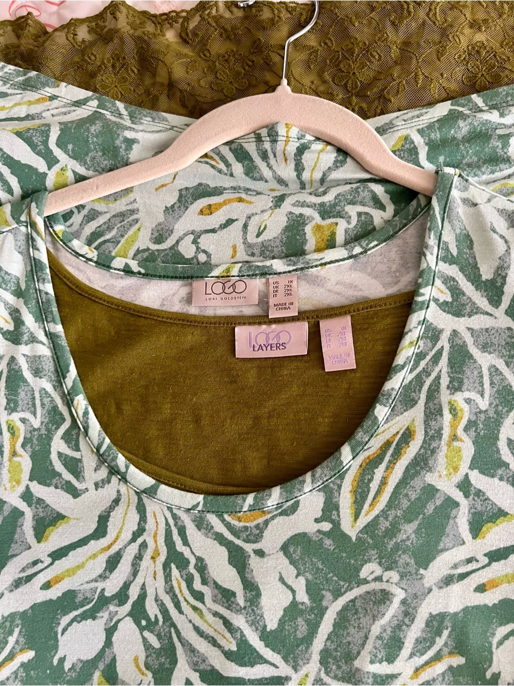 Loco Layers Green Printed Camisole